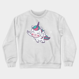 Cute Flying Unicorn Crewneck Sweatshirt